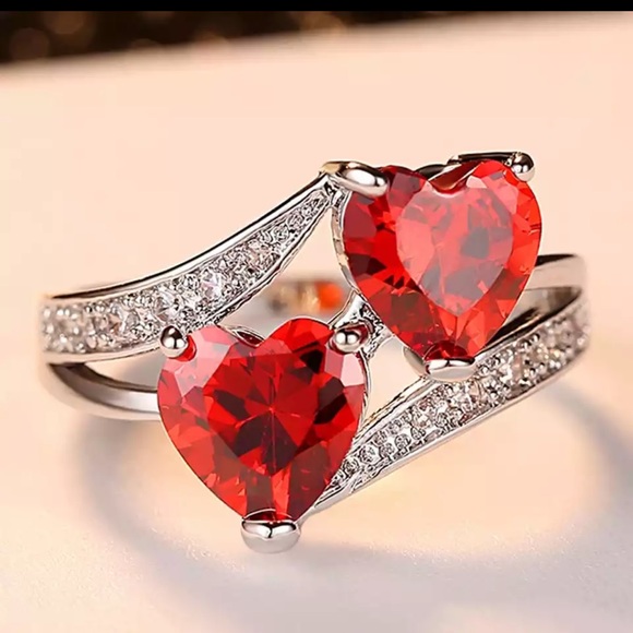 Double Heart Ring❤️ - Picture 4 of 8
